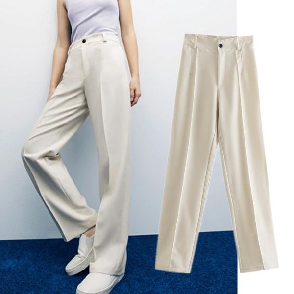women's pants & capris elmsk pantalones casual straight women enlgand style fashion solid colorful high waist suit mujer trousers, Black;white
women's pants & capris elmsk pantalones casual straight women enlgand style fashion solid colorful high waist suit mujer trousers, Black;white