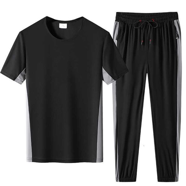men's tracksuits summer sets 2 piece short sleeved t-shirts+sweatpants plus size active tracksuit men sportswear jogger sweat suit, Gray
men's tracksuits summer sets 2 piece short sleeved t-shirts+sweatpants plus size active tracksuit men sportswear jogger sweat suit, Gray