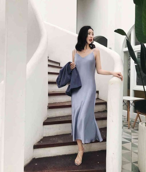 dresses spaghetti strap backless summer women satin elegant bodycon party es wzcs x77x, Black;gray
dresses spaghetti strap backless summer women satin elegant bodycon party es wzcs x77x, Black;gray