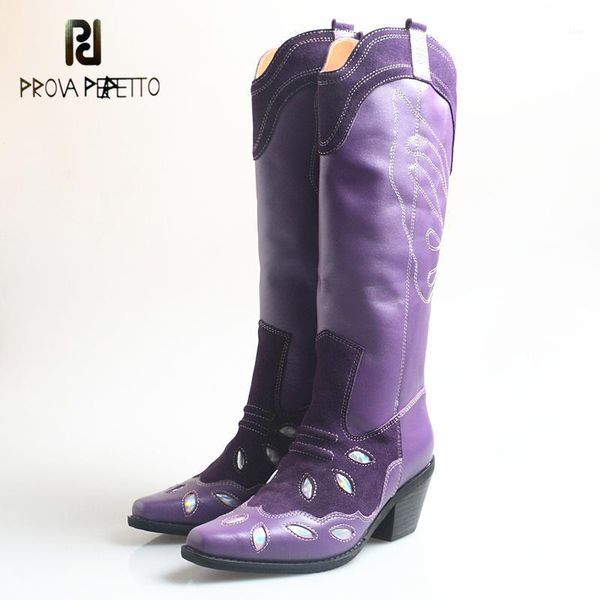 boots 2021 autumn/winter street cowhide color matching western thick-heeled rubber-soled high-tube long-tube purple cowboy1, Black
boots 2021 autumn/winter street cowhide color matching western thick-heeled rubber-soled high-tube long-tube purple cowboy1, Black