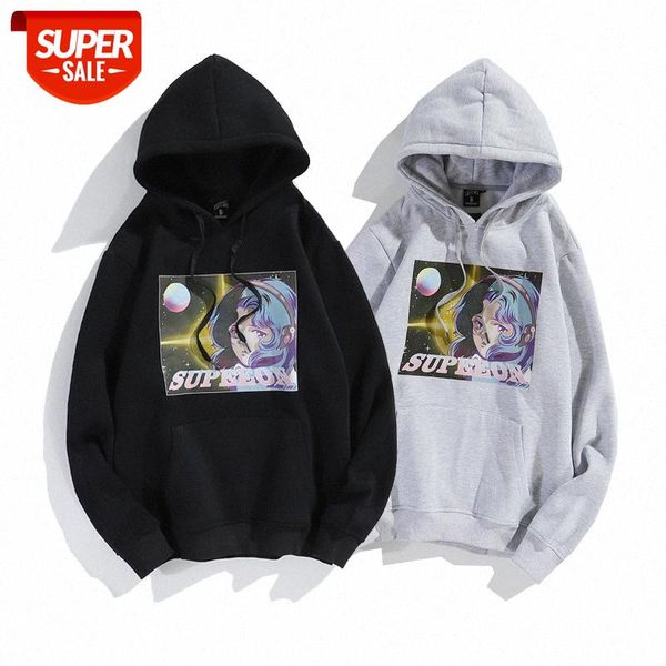 autumn and winter national tide street cartoon girl printing men's brand loose couple models plus fleece hooded sweater #6a5e, Black
autumn and winter national tide street cartoon girl printing men's brand loose couple models plus fleece hooded sweater #6a5e, Black