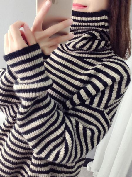 women's sweaters cmaz 2021 autumn winte sweater women knitted pullover korean style cardigan soft warm pull thick outwear, White;black
women's sweaters cmaz 2021 autumn winte sweater women knitted pullover korean style cardigan soft warm pull thick outwear, White;black