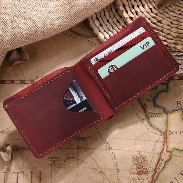 wallets genuine leather handmade wallet men purse short card for male money clips bag, Red;black
wallets genuine leather handmade wallet men purse short card for male money clips bag, Red;black