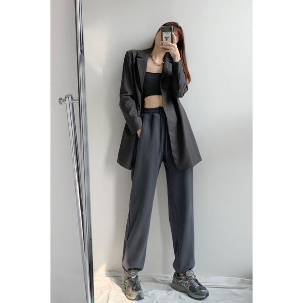 women's pants & capris loose sweatpants spring and autumn gray drawstring leggings high waist slimming casual straight leg women, Black;white
women's pants & capris loose sweatpants spring and autumn gray drawstring leggings high waist slimming casual straight leg women, Black;white