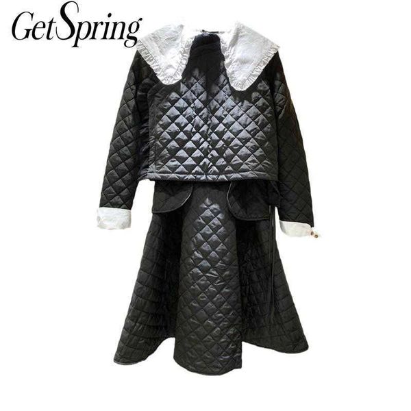 getspring women sets white shirt with lace up ruffles coat and long skirt 3 pieces fashion clothes winter 210601
getspring women sets white shirt with lace up ruffles coat and long skirt 3 pieces fashion clothes winter 210601