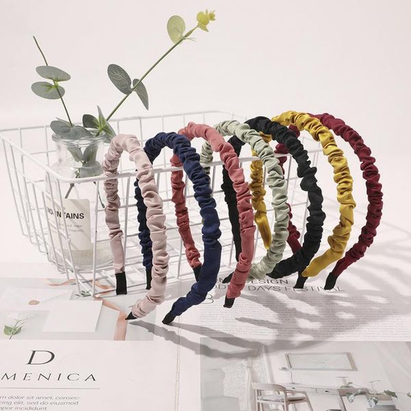 hair accessories women satin ruched headbands 2021 hairbands thin section hoop head bezel band for girls headwear
hair accessories women satin ruched headbands 2021 hairbands thin section hoop head bezel band for girls headwear