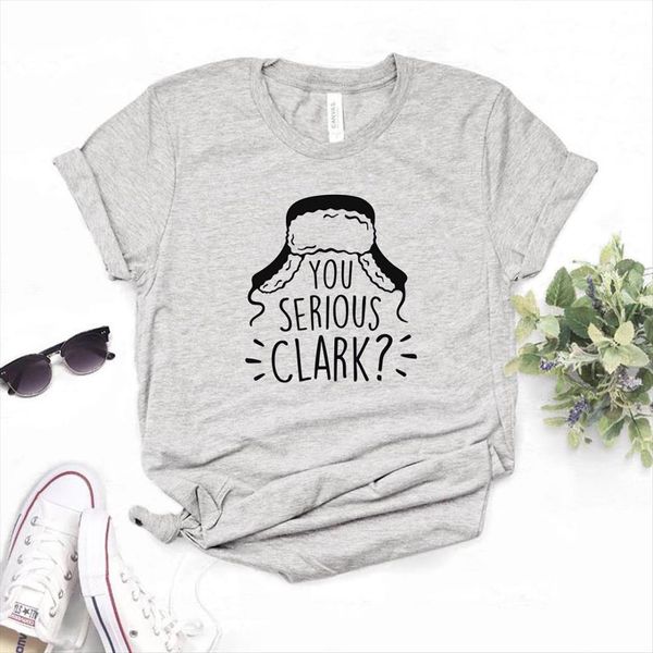 you serious clark christmas women t shirt print cotton casual yong girl tee 6 color a 1067, White
you serious clark christmas women t shirt print cotton casual yong girl tee 6 color a 1067, White