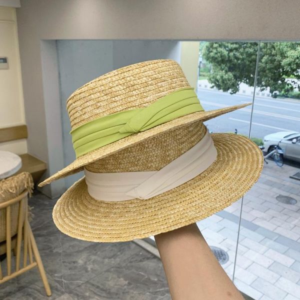 wide brim hats summer for women straw sunshade hat panama fashion sun protection pastoral style, Blue;gray
wide brim hats summer for women straw sunshade hat panama fashion sun protection pastoral style, Blue;gray