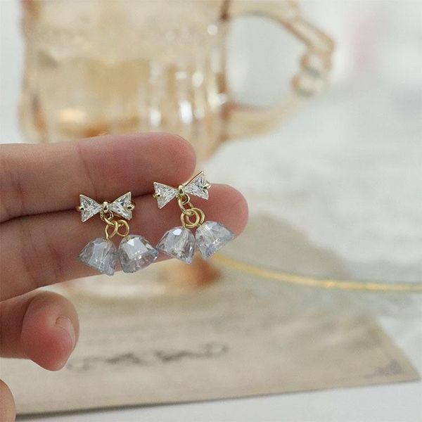 stud crystal bowknot earrings women cute christmas bells female earing girls jewelry accessories piercing gift, Golden;silver
stud crystal bowknot earrings women cute christmas bells female earing girls jewelry accessories piercing gift, Golden;silver