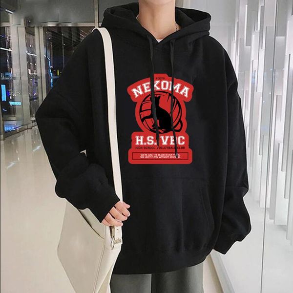 men's hoodies & sweatshirts cartoon haikyuu print men streetwear karasuno high graphic women winter oversized christmas, Black
men's hoodies & sweatshirts cartoon haikyuu print men streetwear karasuno high graphic women winter oversized christmas, Black