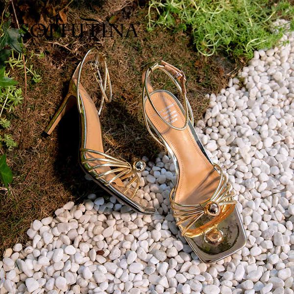 sophitina women shoes sandals summer genuine leather super high round toe party pearl stylish gold narrow band fo378 210513, Black
sophitina women shoes sandals summer genuine leather super high round toe party pearl stylish gold narrow band fo378 210513, Black