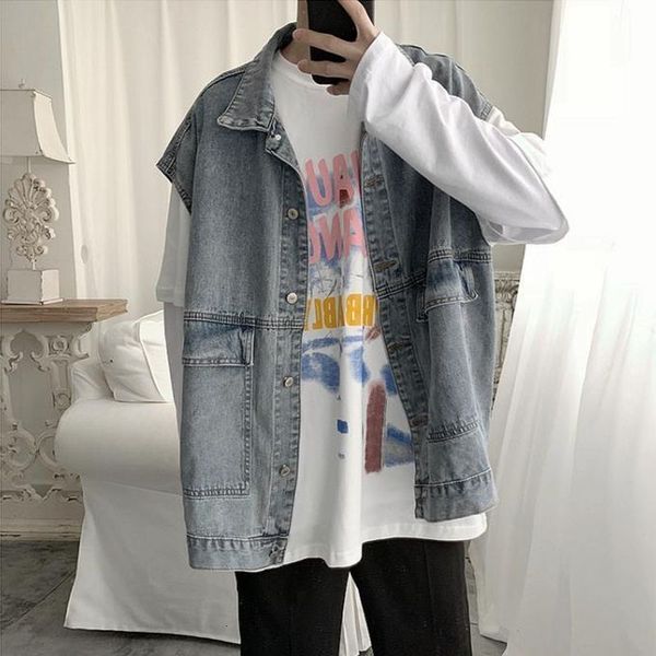 men's vests male cargo denim vest korean bf manganese jacket waist cute preppy hip hop streetwear cool boy xbm1, Black;white
men's vests male cargo denim vest korean bf manganese jacket waist cute preppy hip hop streetwear cool boy xbm1, Black;white