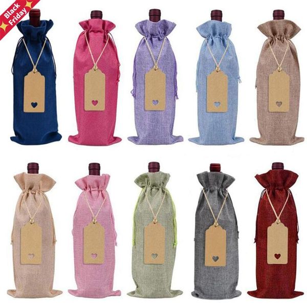 10pc 15*35cm rustic jute burlap wine bags drawstring bottle covers reusable wrap gift package
10pc 15*35cm rustic jute burlap wine bags drawstring bottle covers reusable wrap gift package