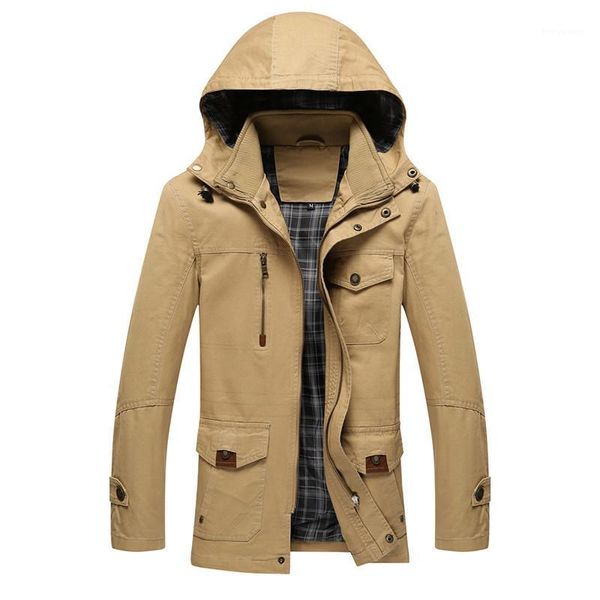 men's jackets fashion autumn jacket men hooded collar mid-long slim fit spring plus size m-4xl cotton coat male chaqueta hombre, Black;brown
men's jackets fashion autumn jacket men hooded collar mid-long slim fit spring plus size m-4xl cotton coat male chaqueta hombre, Black;brown