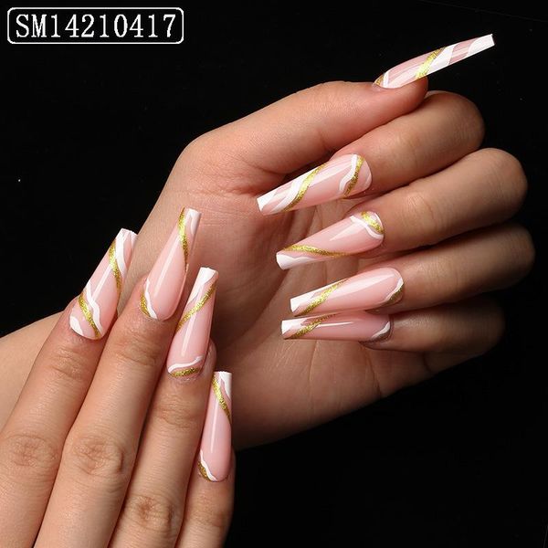 false nails 2021 gel nail polish 24pcs gold stripes printed patch glue type long paragraph fashion manicure, Red;gold
false nails 2021 gel nail polish 24pcs gold stripes printed patch glue type long paragraph fashion manicure, Red;gold