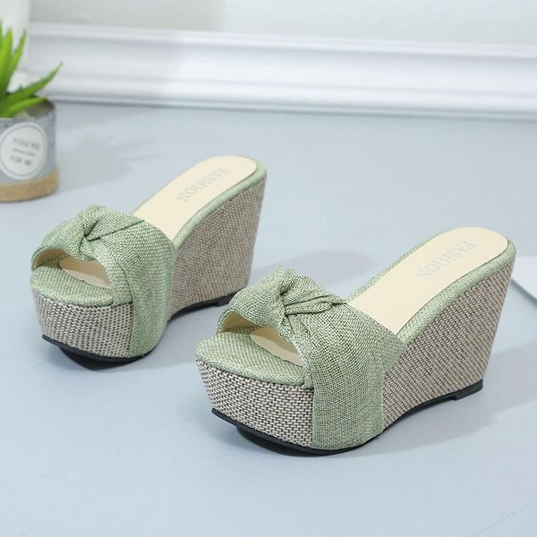 summer women slippers wedge pumps sweet bow-knot high heel sandals wedding party platform shoes peep toe wedges women's slides, Black
summer women slippers wedge pumps sweet bow-knot high heel sandals wedding party platform shoes peep toe wedges women's slides, Black