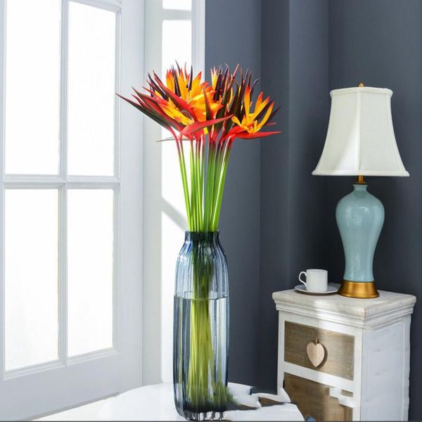decorative flowers & wreaths 1/2pcs artificial 57cm pu bird of paradise colorful fake plant bouquet home party wedding decoration accessorie
decorative flowers & wreaths 1/2pcs artificial 57cm pu bird of paradise colorful fake plant bouquet home party wedding decoration accessorie