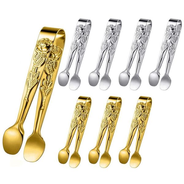 bag clips 8pieces rose handle sugar tong stainless steel mini square tongs non-slip appetizers candy serving
bag clips 8pieces rose handle sugar tong stainless steel mini square tongs non-slip appetizers candy serving
