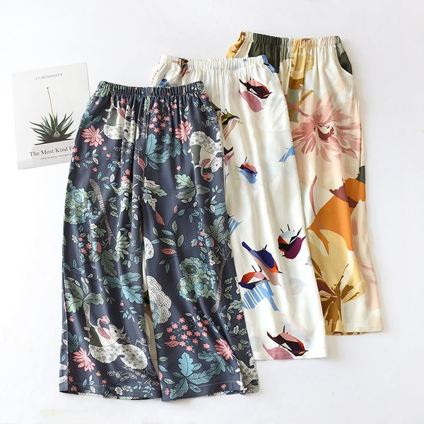 summer sleep wear for women pajama printing loose sleeping pants calf-length pants spun rayon lounge sleep bottoms home wear 210319, Black;red
summer sleep wear for women pajama printing loose sleeping pants calf-length pants spun rayon lounge sleep bottoms home wear 210319, Black;red
