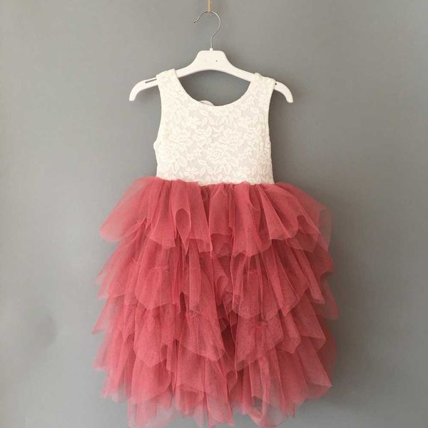 dark pink children girls lace sleeveless long dress 5 layers tutu for kids maxi fairy birthday party 210529, Red;yellow
dark pink children girls lace sleeveless long dress 5 layers tutu for kids maxi fairy birthday party 210529, Red;yellow