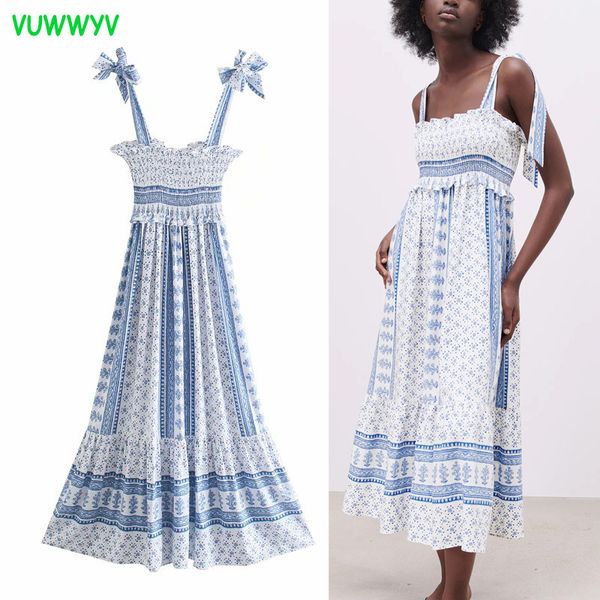 vuwwyv dresses white strap ruffle midi women blue print backless summer woman casual pleated vestidos 210430, Black;gray
vuwwyv dresses white strap ruffle midi women blue print backless summer woman casual pleated vestidos 210430, Black;gray