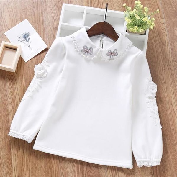 autumn baby toddler clothes school girls blouse flower lace embroidery bow long sleeve turn down collar girl shirt kids, White;black
autumn baby toddler clothes school girls blouse flower lace embroidery bow long sleeve turn down collar girl shirt kids, White;black