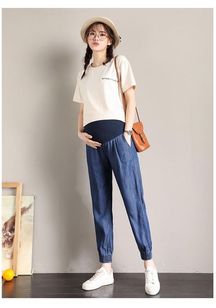 vintgae washed denim maternity jeans for pregnant women clothes elastic waist belly loose pants pregnancy gravidas clothing bottoms, White
vintgae washed denim maternity jeans for pregnant women clothes elastic waist belly loose pants pregnancy gravidas clothing bottoms, White