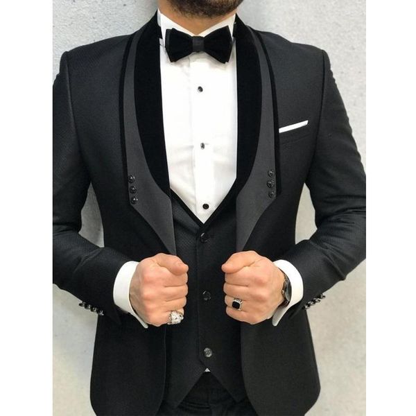 black groom tuxedo for wedding slim fit 3 piece men suits with pants male jacket waistcoat latest design fashion costume 2021 men's & b, White;black
black groom tuxedo for wedding slim fit 3 piece men suits with pants male jacket waistcoat latest design fashion costume 2021 men's & b, White;black