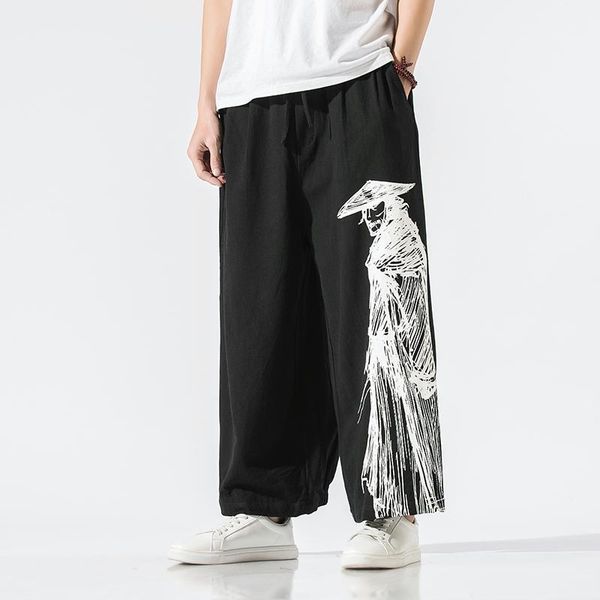 men's pants 2021 men print baggy harem hip-hop wide leg trousers male casual vintage long pantalones hombre, Black
men's pants 2021 men print baggy harem hip-hop wide leg trousers male casual vintage long pantalones hombre, Black