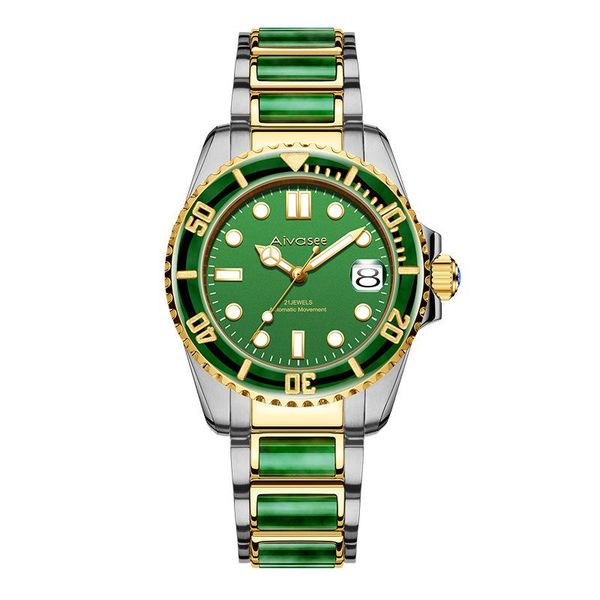 wristwatches jade watch automatic machinery men watches high-end gifts natural production tough guy star wristwatch, Slivery;brown
wristwatches jade watch automatic machinery men watches high-end gifts natural production tough guy star wristwatch, Slivery;brown