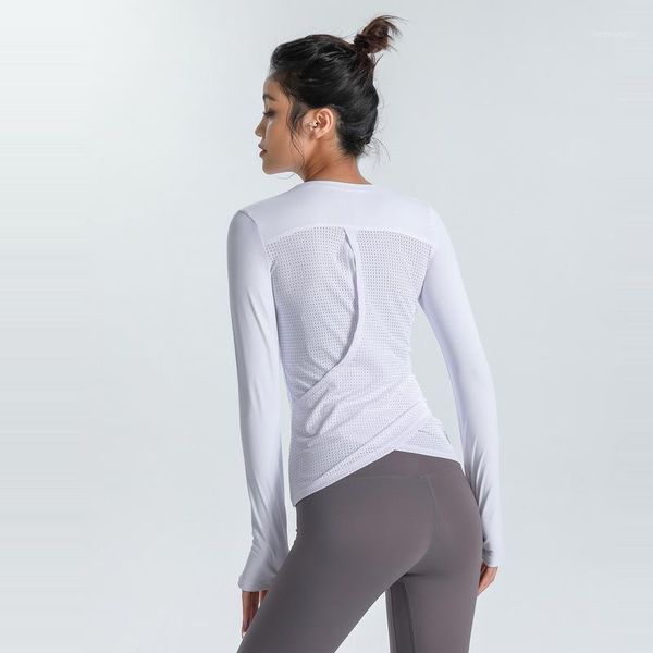 yoga outfit autumn t shirt fitness slim women gym sport long-sleeve breathable mesh back running blouse plus size
yoga outfit autumn t shirt fitness slim women gym sport long-sleeve breathable mesh back running blouse plus size