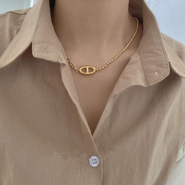 korea fashion simple geometric animal nose gold silver color metal necklace for women girls party jewelry accessories chains
korea fashion simple geometric animal nose gold silver color metal necklace for women girls party jewelry accessories chains