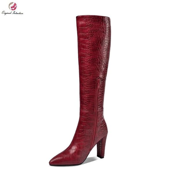 boots women over the knee square high heels stone pattern shoes fashion handmade zip up pointed toe autumn and winter size 33-45, Black
boots women over the knee square high heels stone pattern shoes fashion handmade zip up pointed toe autumn and winter size 33-45, Black