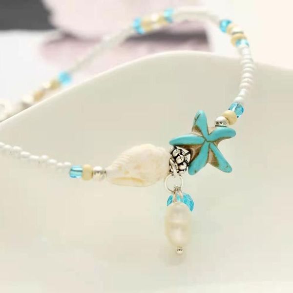 anklets fashion personality ladies anklet retro summer conch starfish pendant charms yoga beach alloy 2021 trend party gift, Red;blue
anklets fashion personality ladies anklet retro summer conch starfish pendant charms yoga beach alloy 2021 trend party gift, Red;blue