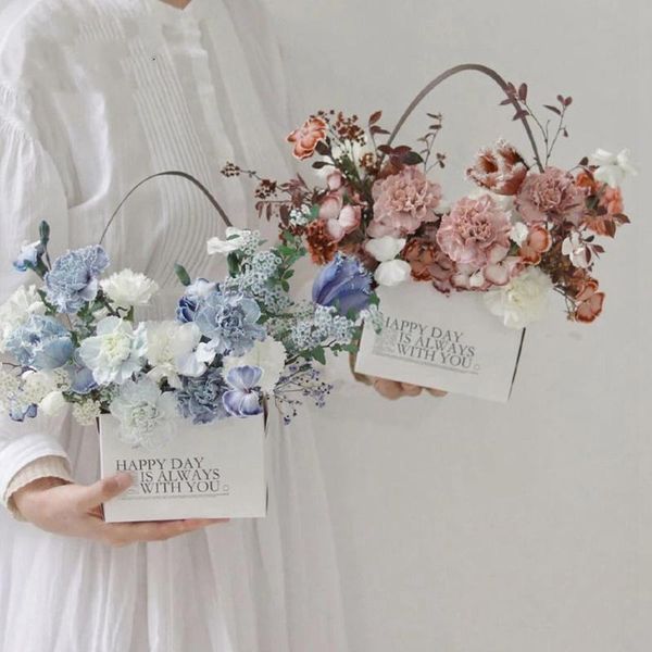 flower packaging box with handle arrangement boxes waterproof kraft paper bags basket gift wrap
flower packaging box with handle arrangement boxes waterproof kraft paper bags basket gift wrap