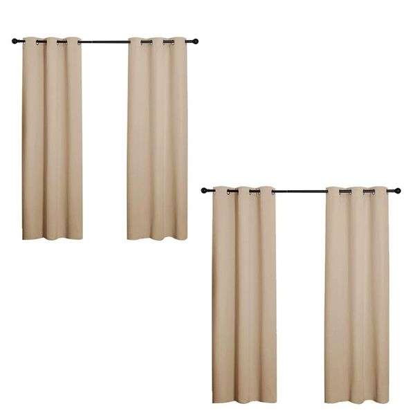 curtain & drapes thermal insulated grommet room darkening curtains draperies panels for bedroom living (2 panels)
curtain & drapes thermal insulated grommet room darkening curtains draperies panels for bedroom living (2 panels)