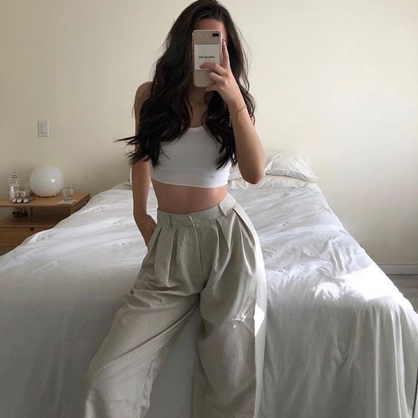 women's pants & capris women loose casual commute long spring autumn fashion fold style wide-leg office lady mid-waist grey foraml trou, Black;white
women's pants & capris women loose casual commute long spring autumn fashion fold style wide-leg office lady mid-waist grey foraml trou, Black;white