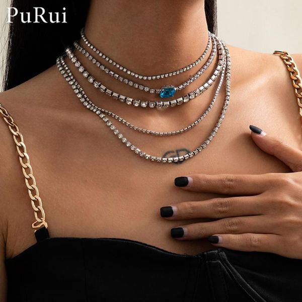 sparkling silver color crystal tennis chain choker necklace blue gem bridal women wedding party hinestone jewelry gifts chains
sparkling silver color crystal tennis chain choker necklace blue gem bridal women wedding party hinestone jewelry gifts chains