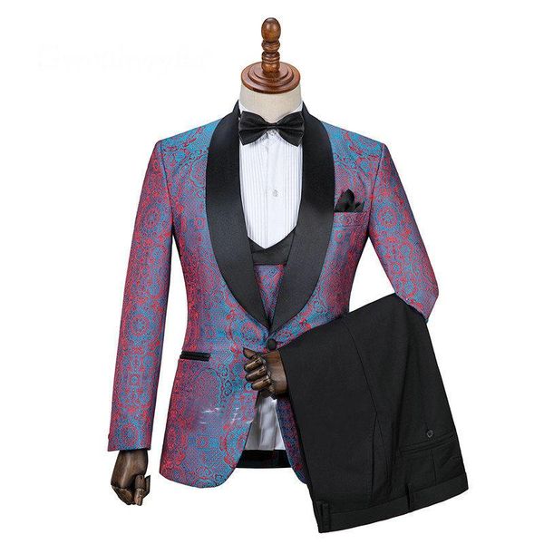 men's suits & blazers jeltoin formal jacquard wedding tuxedo for groomsmen 3 piece men set jacket vest pants shawl lapel male fashion c, White;black
men's suits & blazers jeltoin formal jacquard wedding tuxedo for groomsmen 3 piece men set jacket vest pants shawl lapel male fashion c, White;black