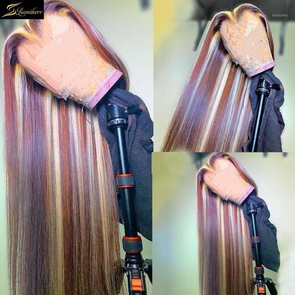 highlight honey blonde color straight 13x6 lace front human hair wigs 180 density glueless pre plucked bleached frontal 2501, Black;brown
highlight honey blonde color straight 13x6 lace front human hair wigs 180 density glueless pre plucked bleached frontal 2501, Black;brown