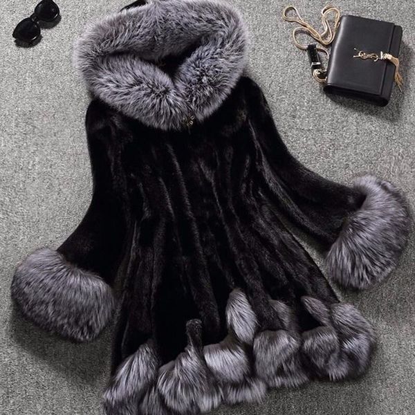 women's fur & faux large size 4xl jacket women winter 2021 big collar coat long slim thick warm pakras female coats, Black
women's fur & faux large size 4xl jacket women winter 2021 big collar coat long slim thick warm pakras female coats, Black