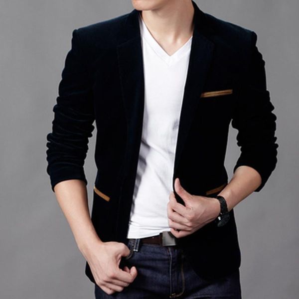 autumn men's clothing korean style slim corduroy suit business casual small padded blazer homme jacket suits & blazers, White;black
autumn men's clothing korean style slim corduroy suit business casual small padded blazer homme jacket suits & blazers, White;black