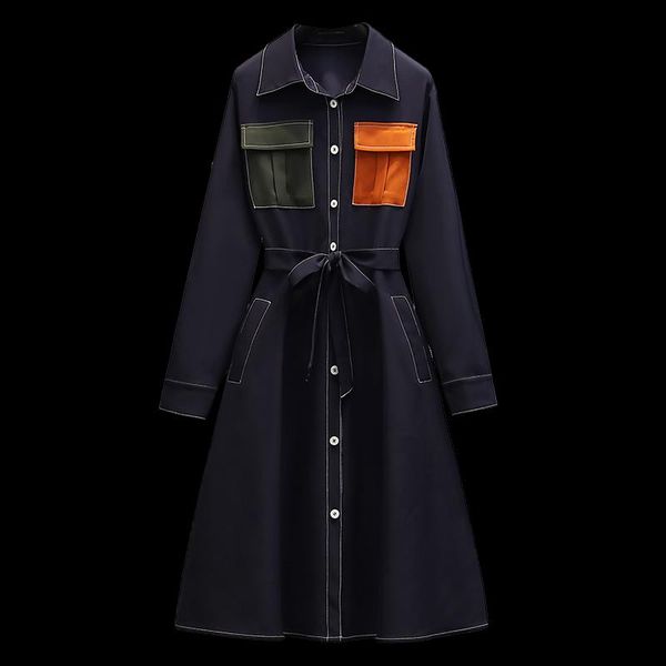 party dresses l-4xl temperament dress 2021 autumn style lapel waist slimming mid-length fashionable women's clothing, White;black
party dresses l-4xl temperament dress 2021 autumn style lapel waist slimming mid-length fashionable women's clothing, White;black