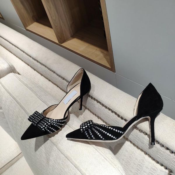 est spring shoes woman sweet kid suede pumps butterfly-knot crystal decora pointed toes thin heels dress, Black
est spring shoes woman sweet kid suede pumps butterfly-knot crystal decora pointed toes thin heels dress, Black