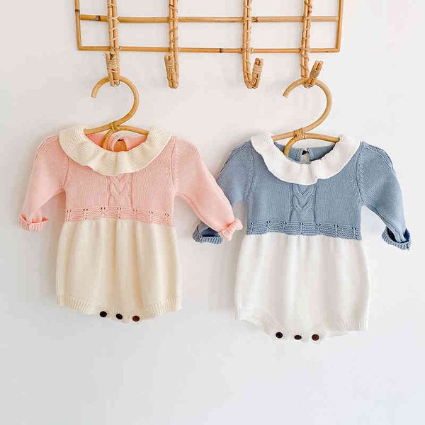 spring autumn toddler clothing baby girls doll collar rompers kids girl long sleeve knit 210429, Blue
spring autumn toddler clothing baby girls doll collar rompers kids girl long sleeve knit 210429, Blue