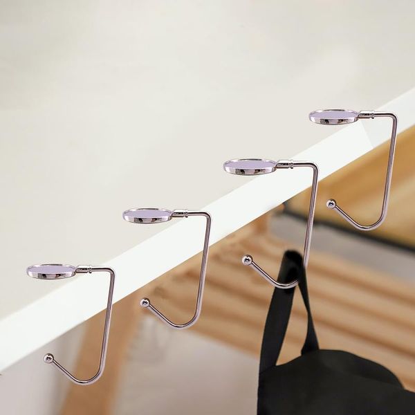 hooks & rails 6 pack bag hook portable rotatable table purse hanger clips handbag holder mantel multi-purpose safety convenience grip
hooks & rails 6 pack bag hook portable rotatable table purse hanger clips handbag holder mantel multi-purpose safety convenience grip