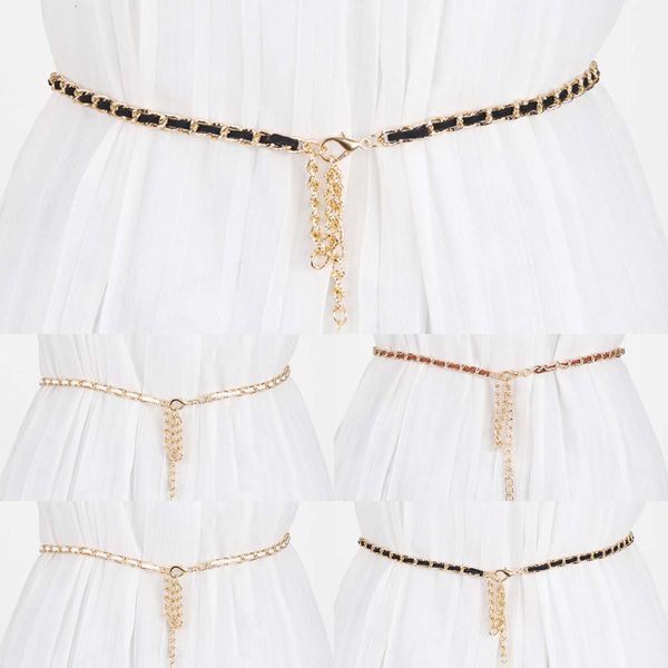 metal and women's simple chain versatile with drs thin belt women's korean summer fashion pearl waist rope, Silver
metal and women's simple chain versatile with drs thin belt women's korean summer fashion pearl waist rope, Silver