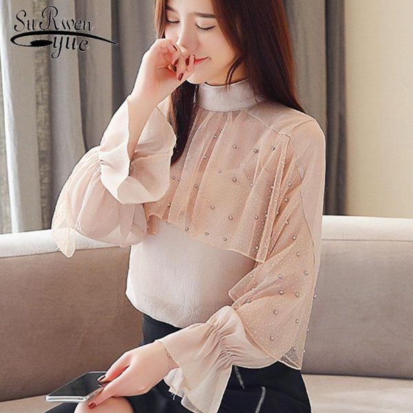 women's blouses & shirts spring 2021 long sleevesolid color womens and chiffon blouse women feminie blusas 2134 50, White
women's blouses & shirts spring 2021 long sleevesolid color womens and chiffon blouse women feminie blusas 2134 50, White