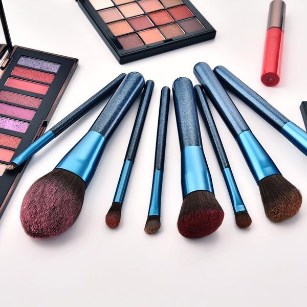 12pcs sapphire blue makeup brushes sets eye shadow eyebrown foundation powder cosmetic make up brush tool high quality
12pcs sapphire blue makeup brushes sets eye shadow eyebrown foundation powder cosmetic make up brush tool high quality