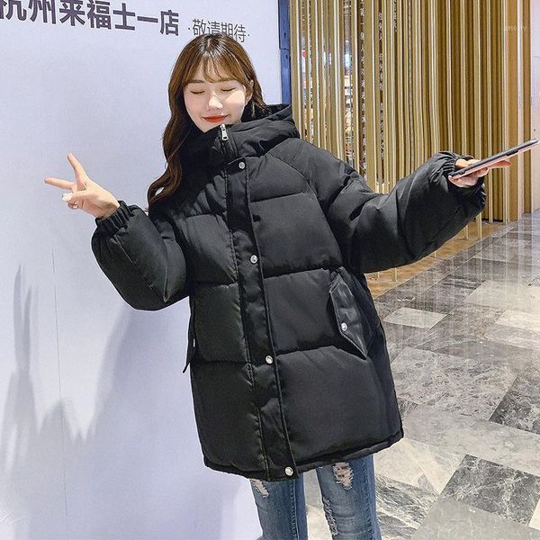 women's down & parkas isenmal fashion winter hooded puffer jacket women solid casual warm oversize female korean loose long sleeve coat, Black
women's down & parkas isenmal fashion winter hooded puffer jacket women solid casual warm oversize female korean loose long sleeve coat, Black